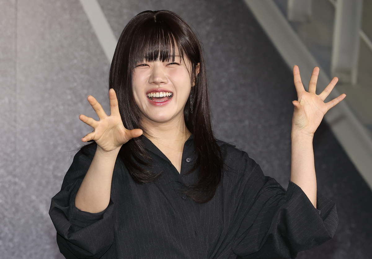 넷플릭스 ‘캐셔로’ 제작발표회에 참석한 배우 김향기