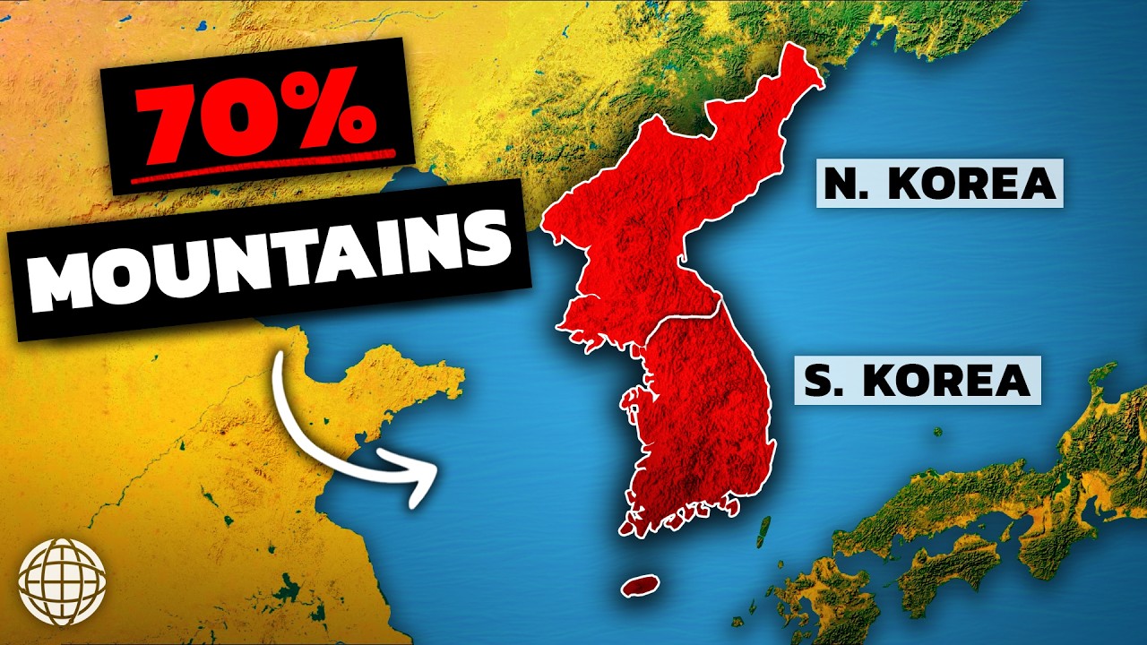 The mind-blowing geography of North vs. South Korea