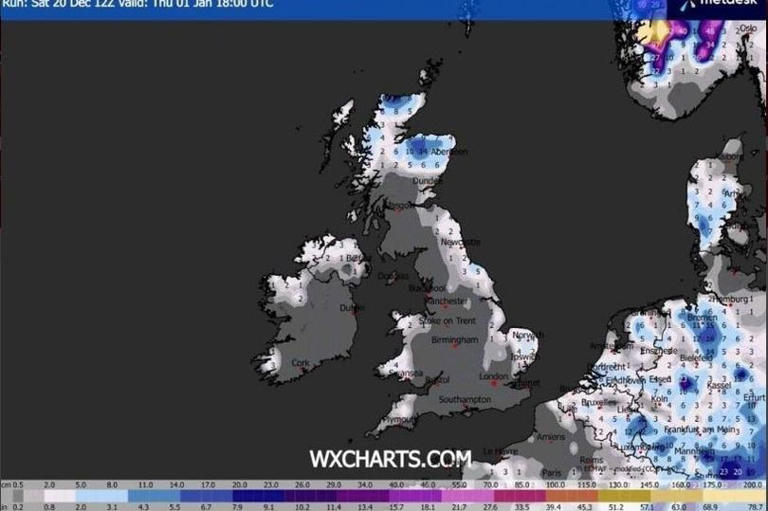UK weather maps show 24 areas to be hit by 600-mile 'Beast from the ...