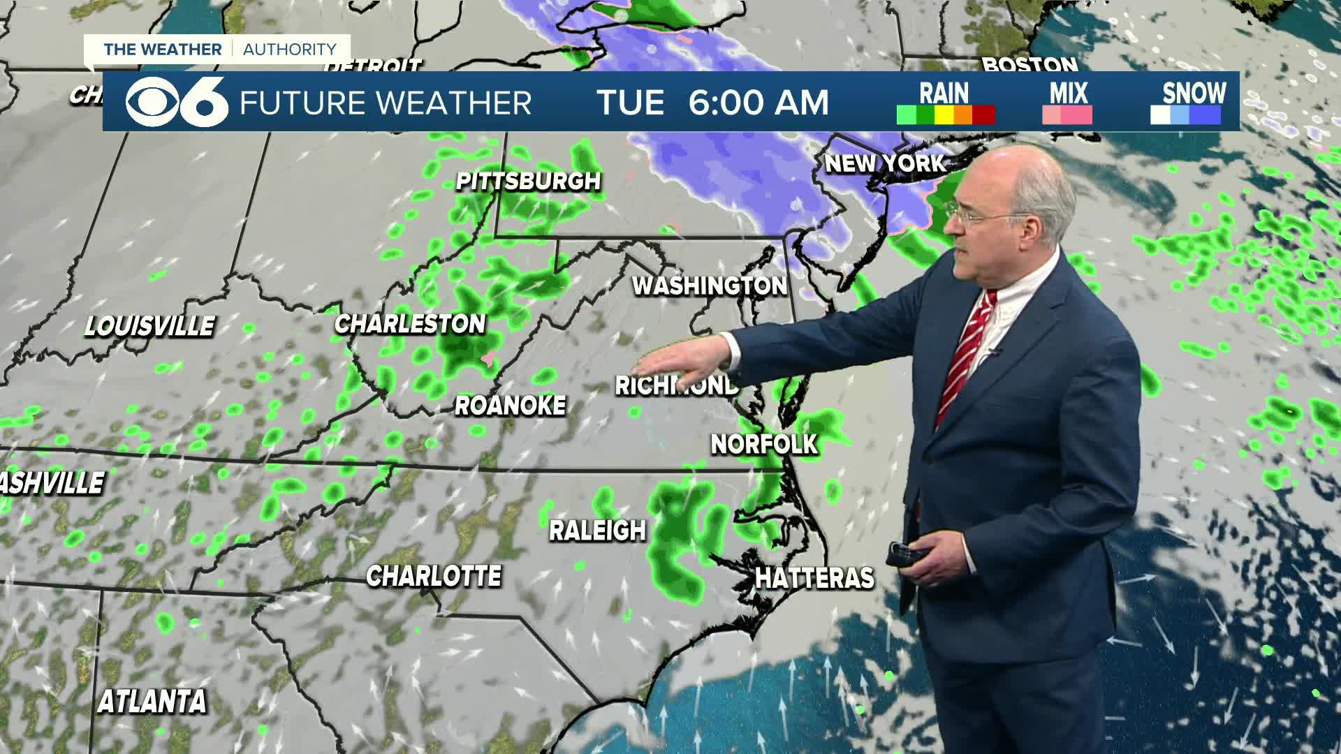 A look at above normal highs in Central Virginia for the week ahead