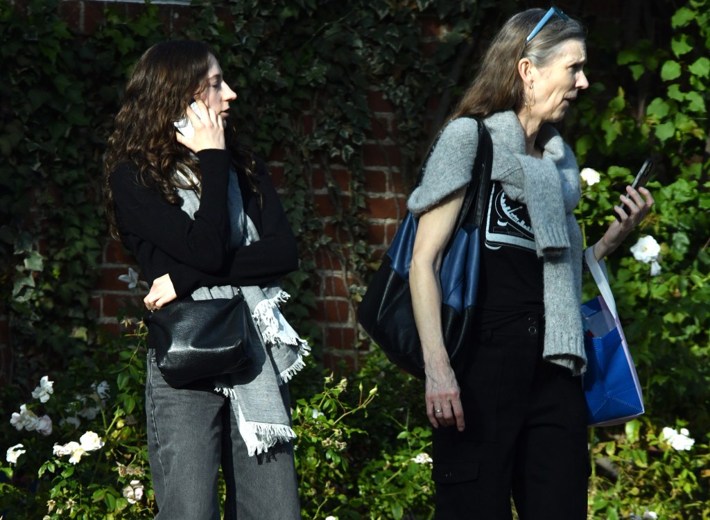 Lucas’ wife, Maud, and daughter, Rose — pictured above — were also at the gathering. London Entertainment for NY Post