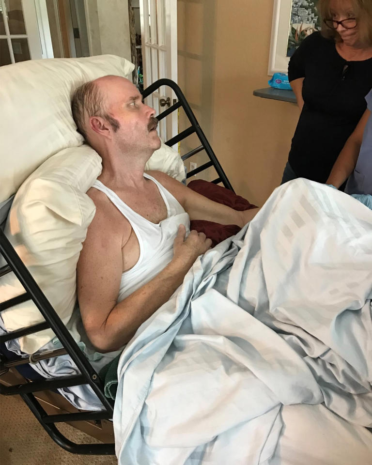 After he lost the ability to speak, Weiland would type on an iPad ‘fumes, fumes, fumes,’ according to his widow, Martha.