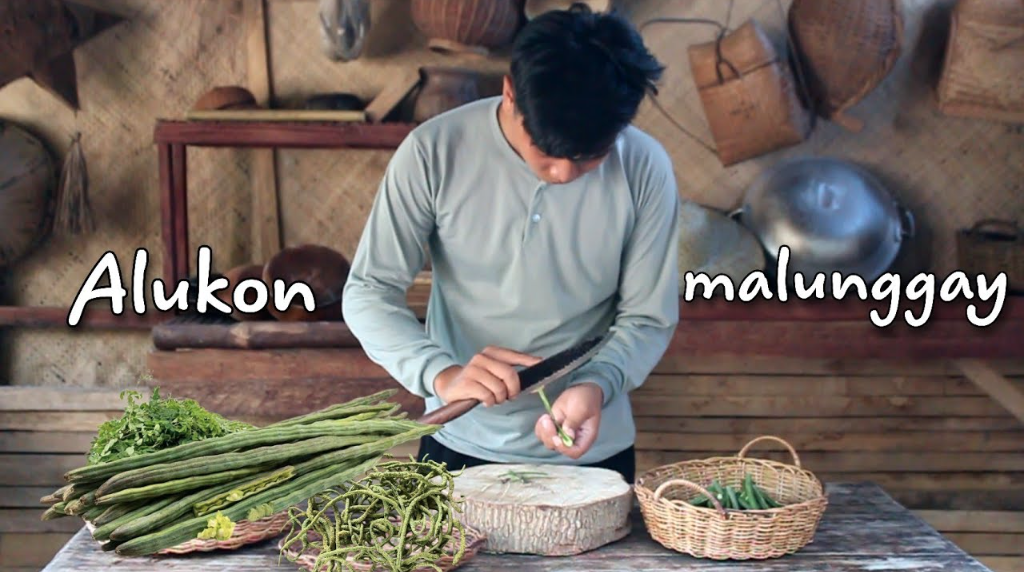 Harvesting himbabao and horseradish fruit for traditional pakbet