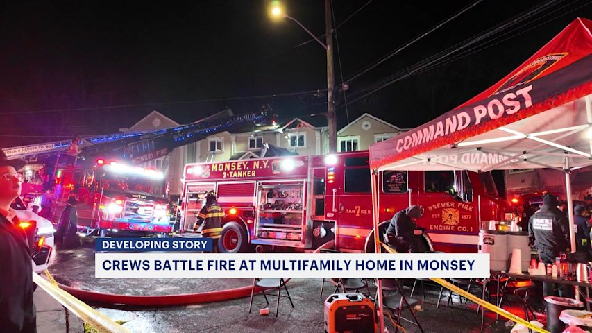 Crews battle 3-alarm fire at multifamily home in Ramapo