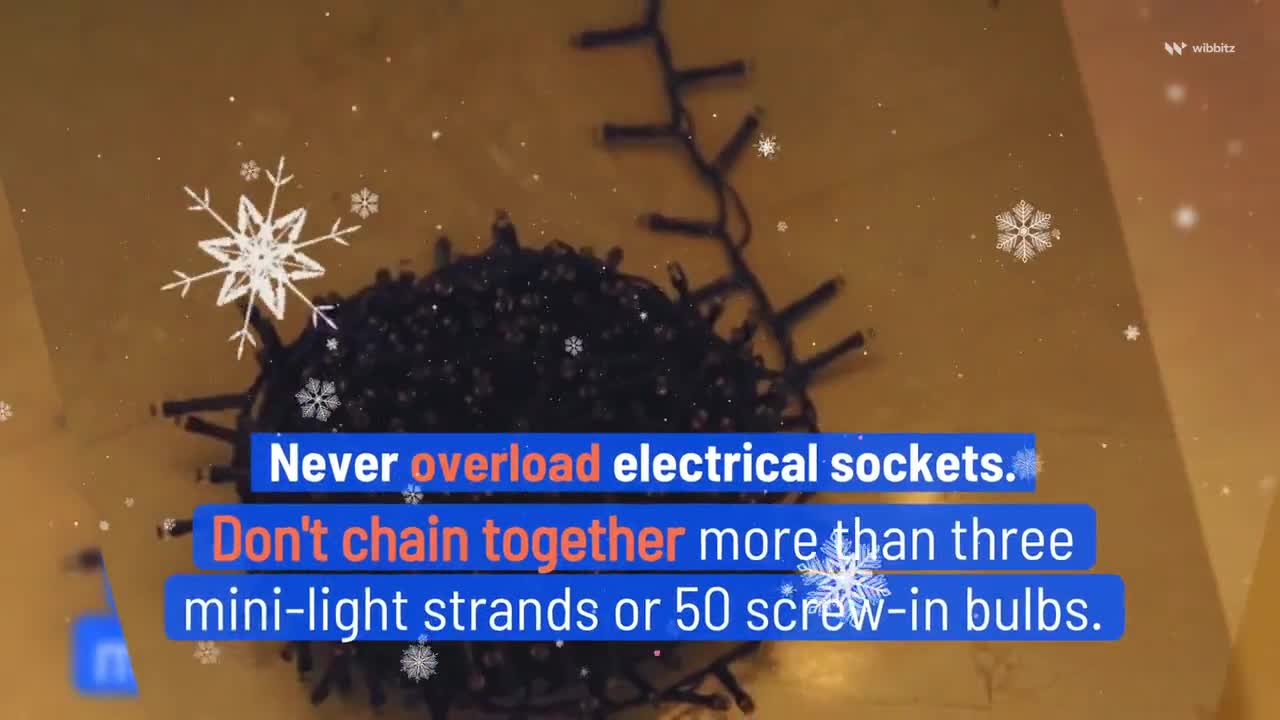 Safety tips for hanging Christmas lights