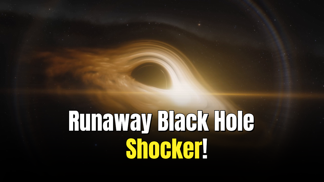 A runaway supermassive black hole is racing through space at nearly ...