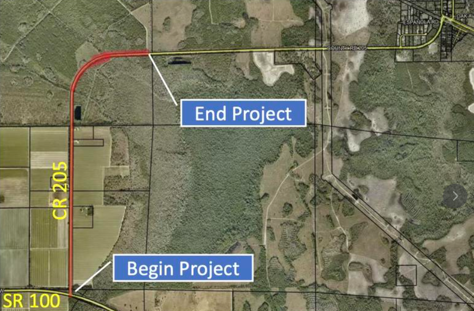 Flagler secures $3.1M FDOT grant for resurfacing, widening of CR 205