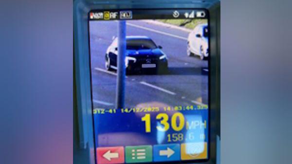Speeders warned after driver caught doing 130mph<br>