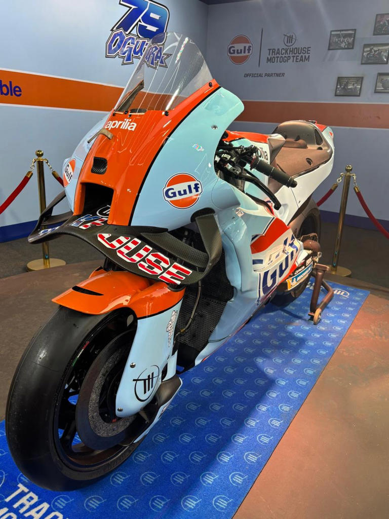Gulf Oil brings MotoGP race bike to India Bike Week 2025