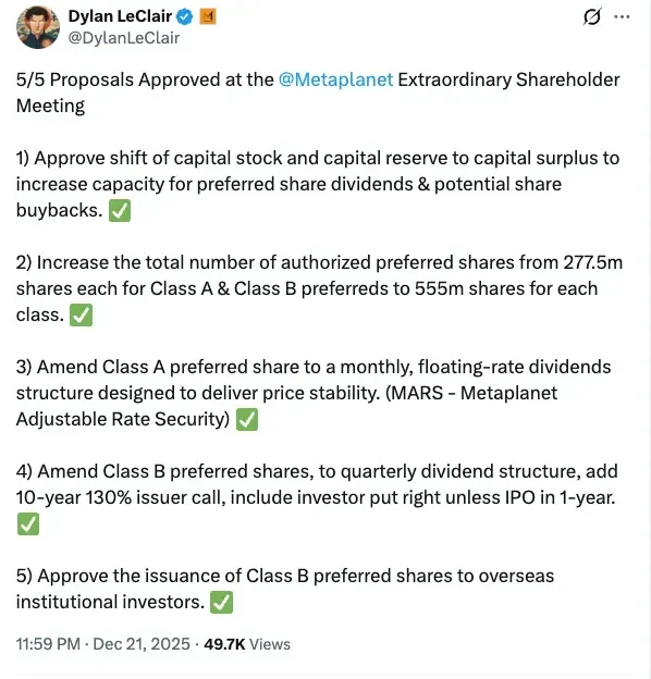 Japan's 'Bitcoin proxy' got a key shareholder nod – and the stock