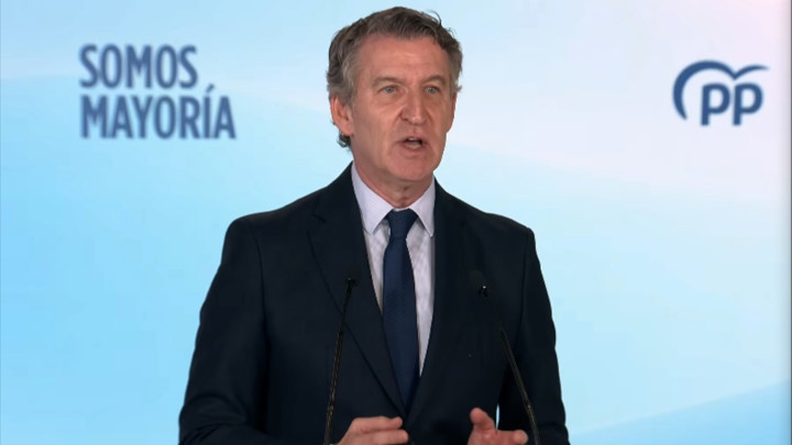 Feijóo culpa a Sánchez de la subida de Vox y pide a Abascal ...