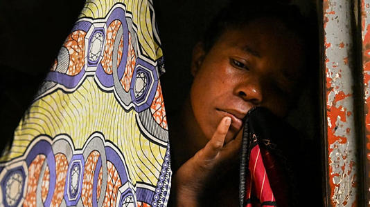 A woman at a displacement center in Blantyre, Malawi Tuesday March 14, 2023.