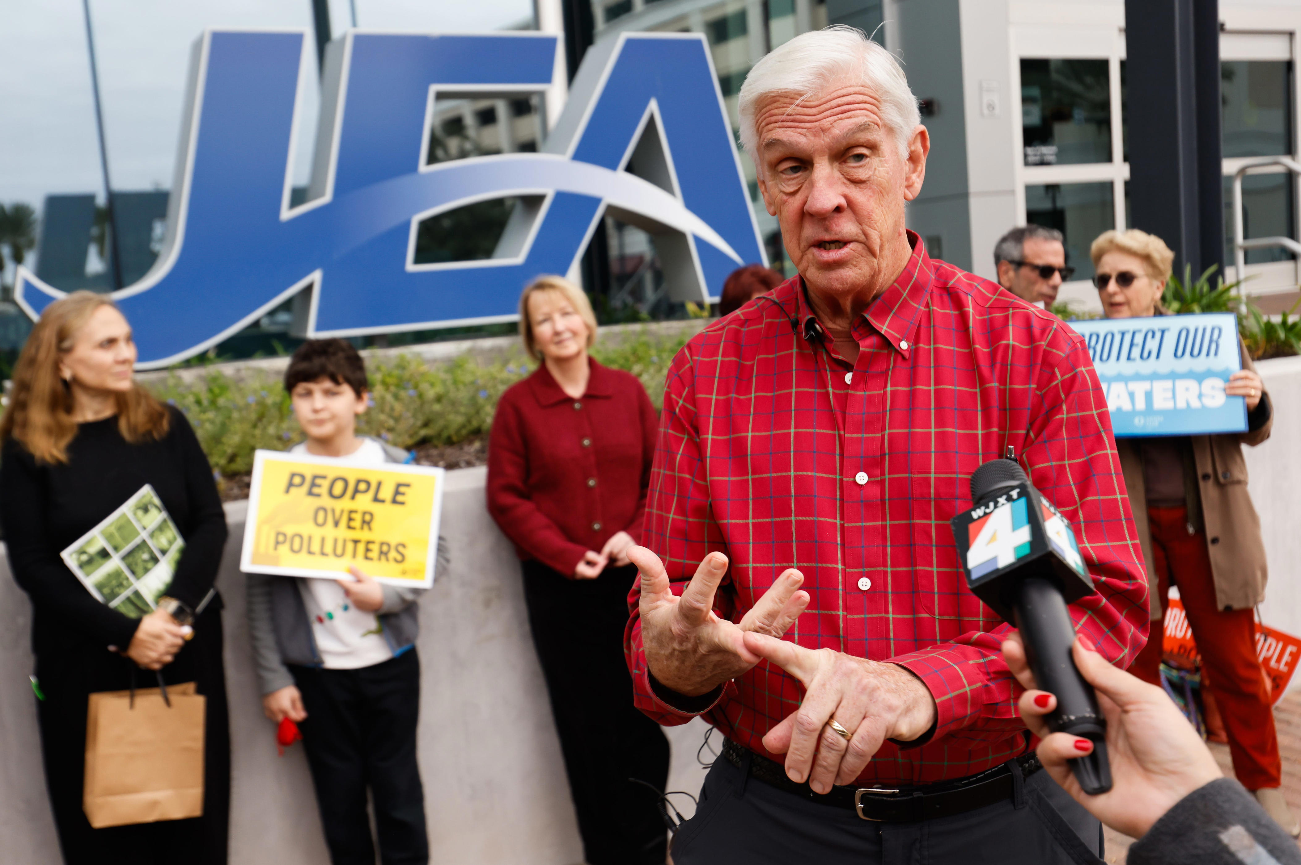 Protesters say JEA falling short of its own clean energy goals