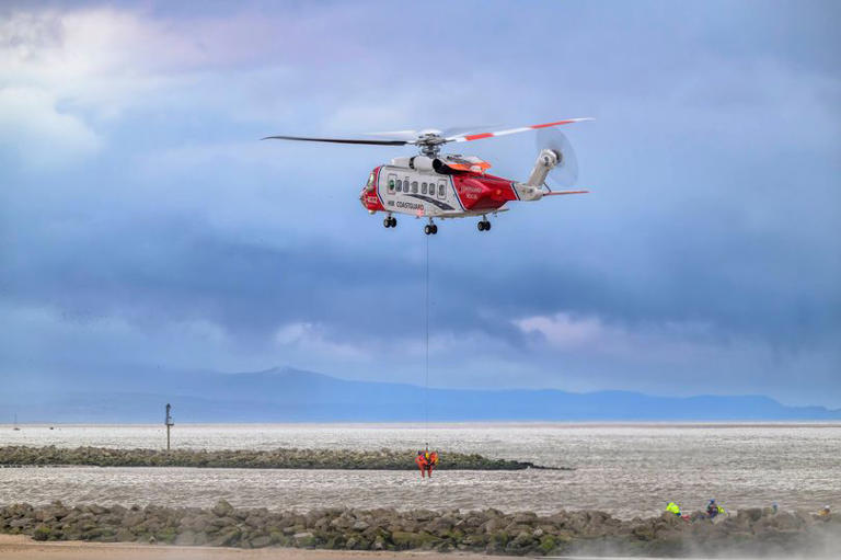 Woman rescued from Leasowe Bay after trying to save struggling swimmer