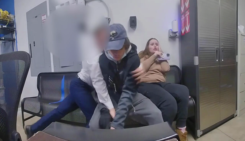 Video: Walmart shoplifting suspect is disarmed after appearing to pull gun on officer<br>