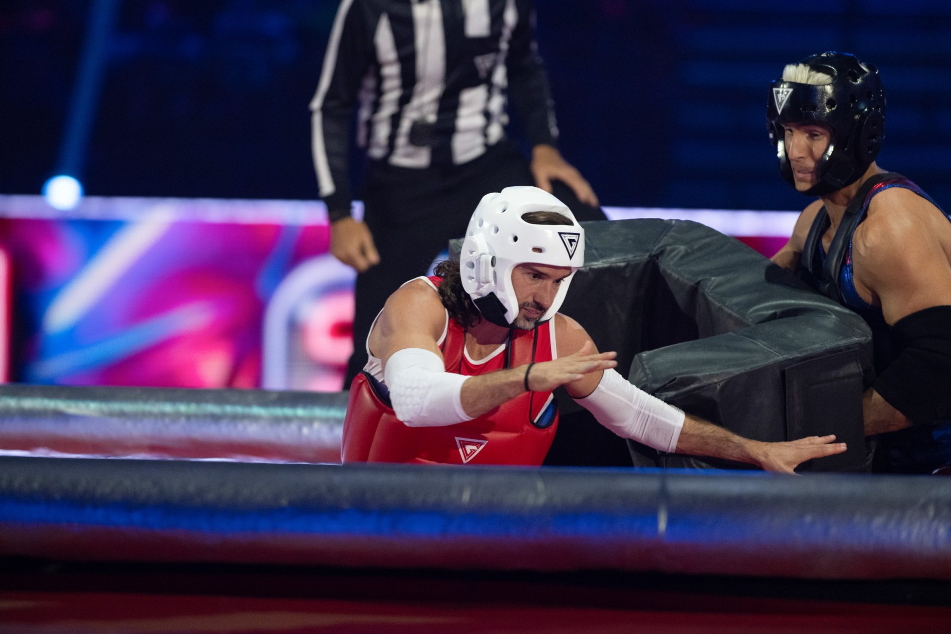 Joe Wicks 'whacked in the head' during Gladiators