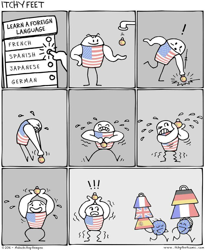 26 new comics that show the funny differences between different ...