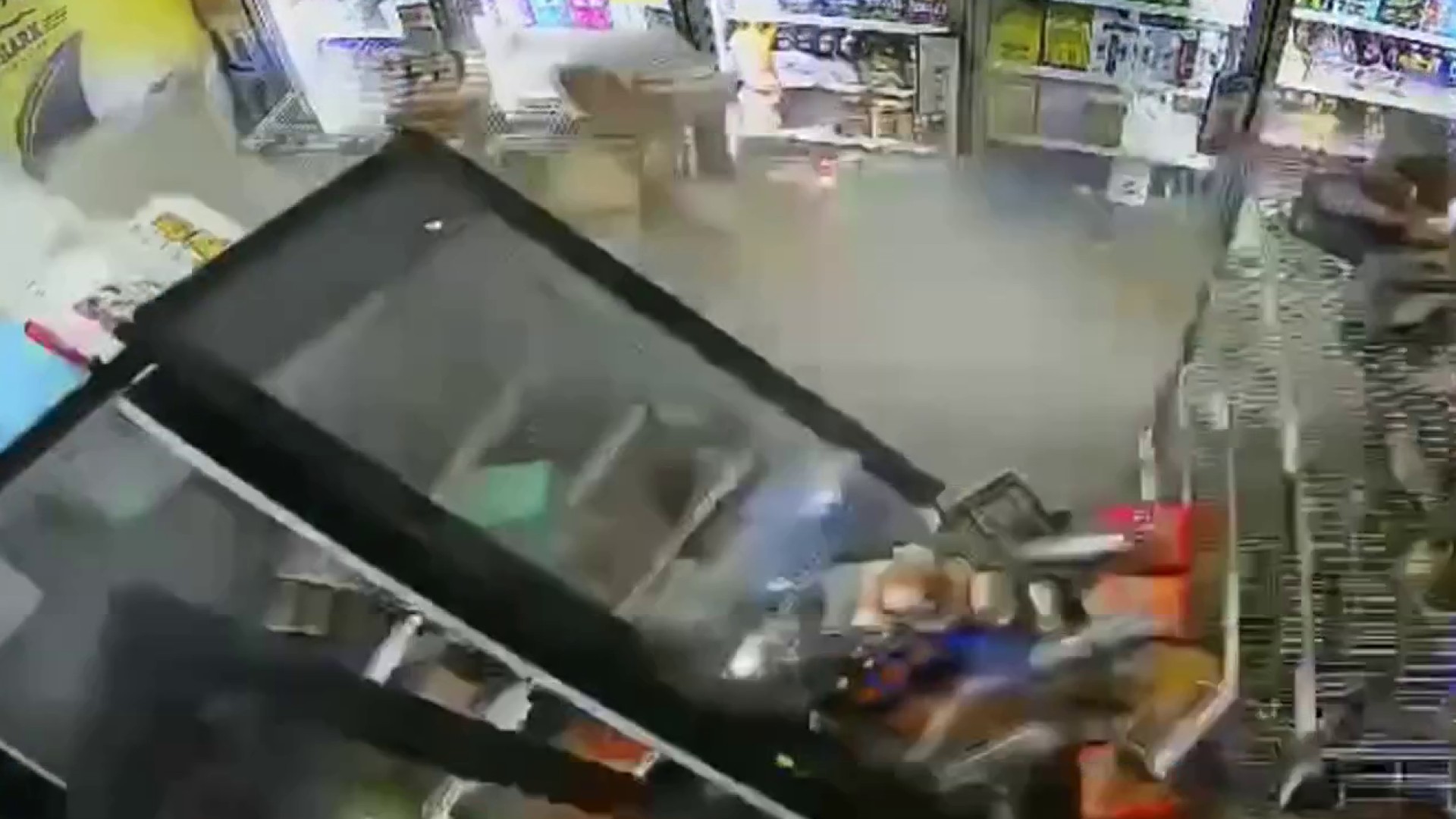 Caught on cam: Woman drives through wall of MontCo beer store, police say