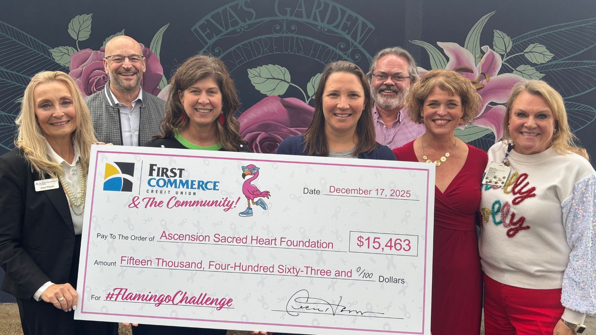 Sacred Heart Bay and First Commerce Credit Union raise over $15K in ...