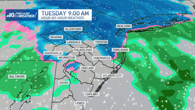 First alert issued for Tuesday morning, expect snow & rain