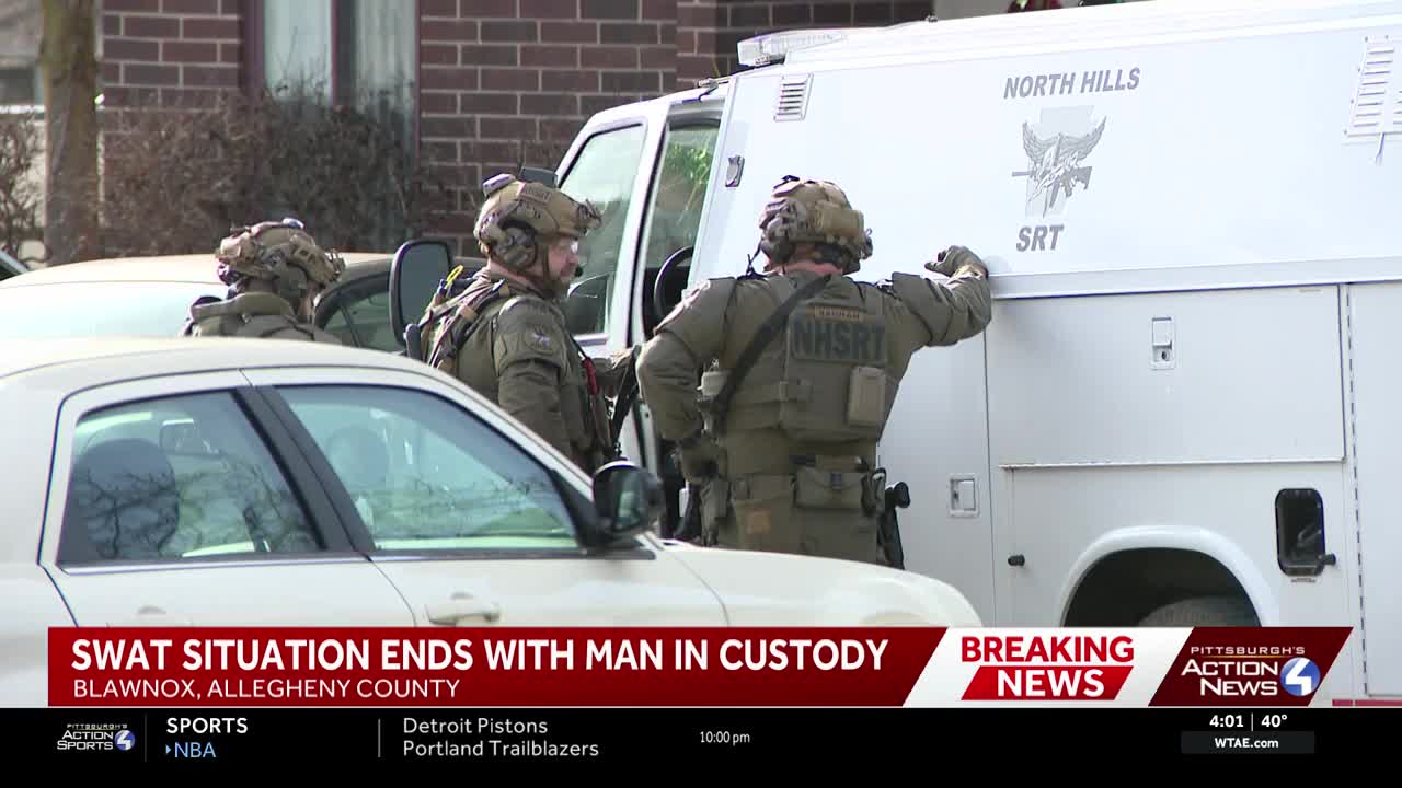 Hours-long standoff ends with man in custody in Allegheny County