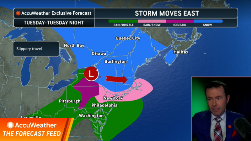 Two rounds of wintry weather coming for the Northeast this Christmas week