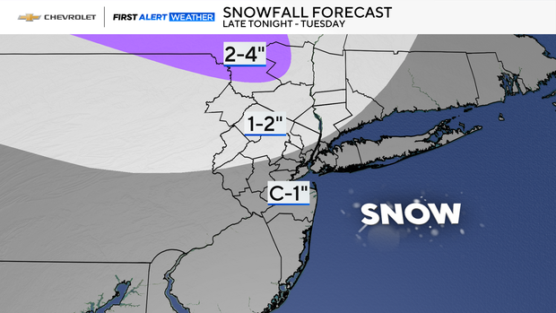 Snow is heading to NYC before Christmas. Tri-State Area map shows how ...