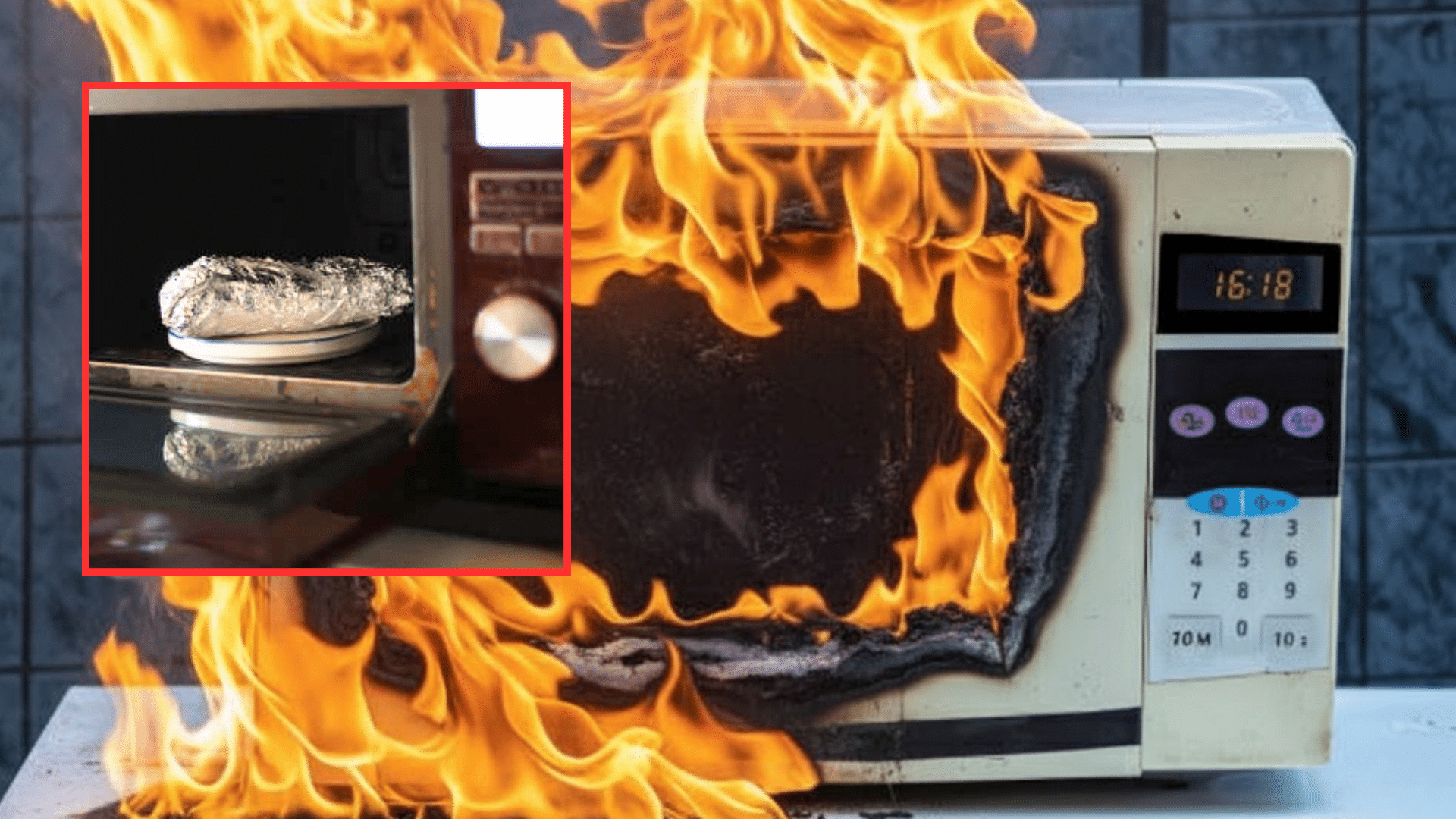 Why you should never microwave aluminum foil