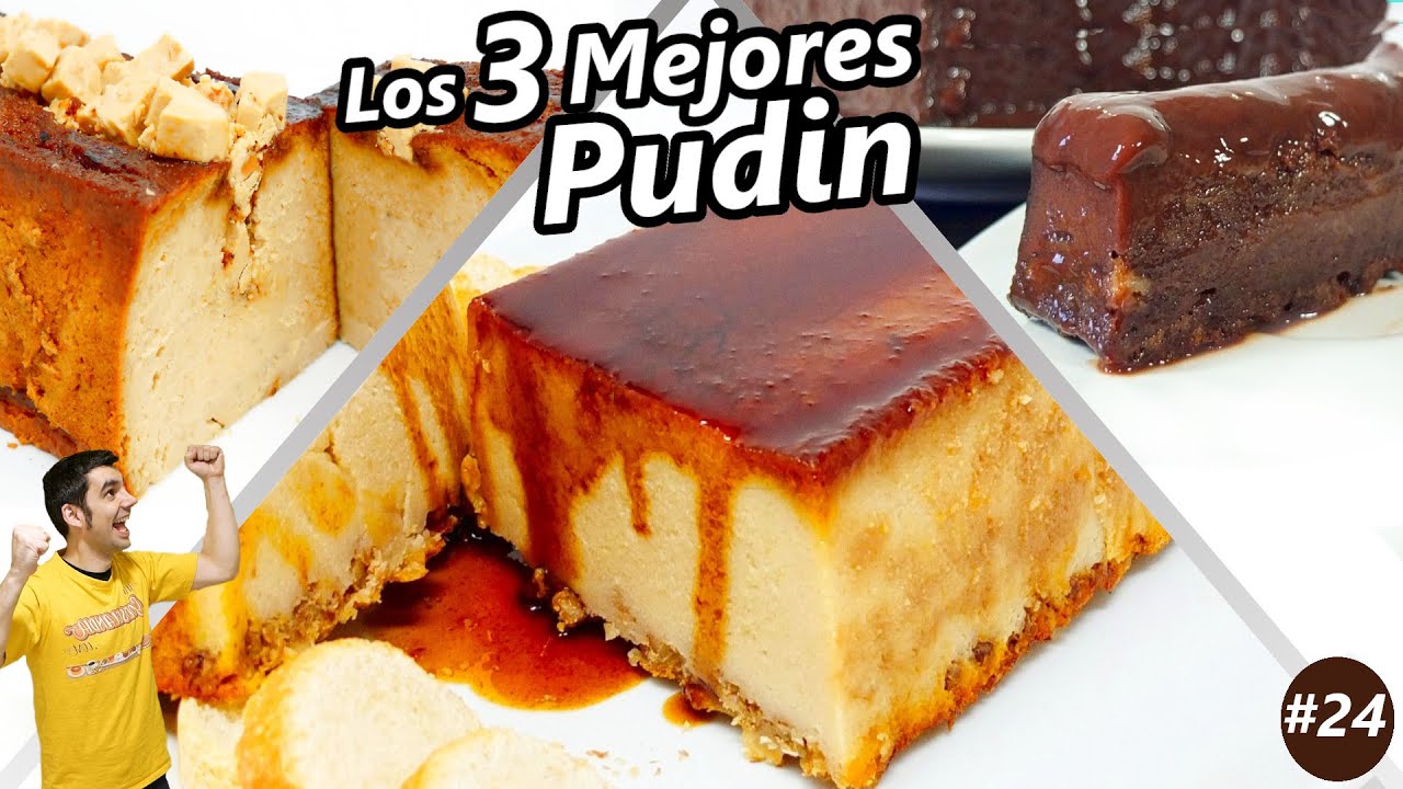 3 pudines deliciosos fáciles y rápidos