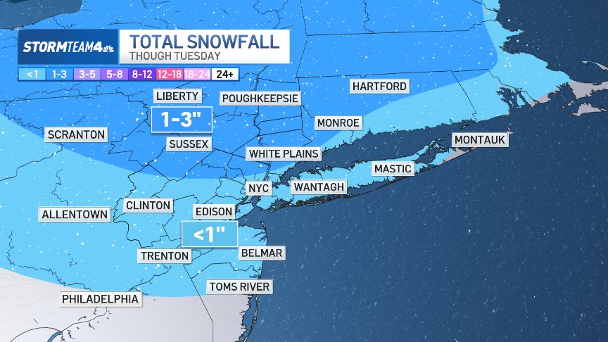 Light snow expected to hamper travel Tuesday: How many inches might you ...