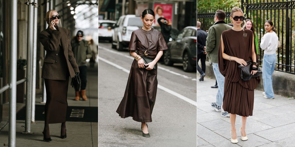 9 brown midi dresses that you'll want to wear from now until spring — free download