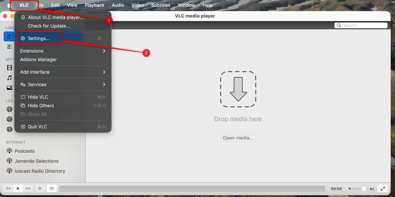 How to remove the VLC logo's Christmas hat