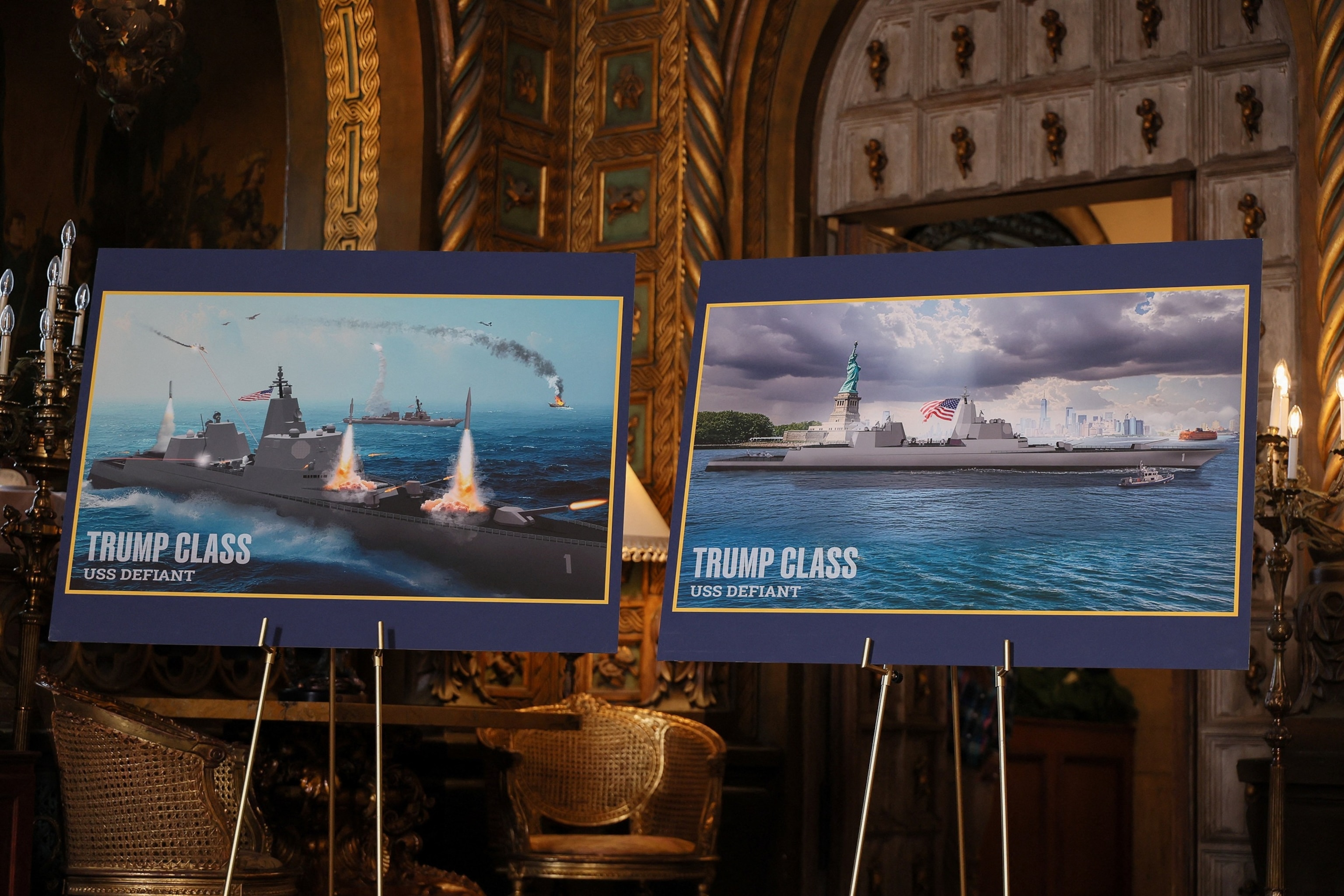 Trump announces 'Trump Class' of new Navy battleships