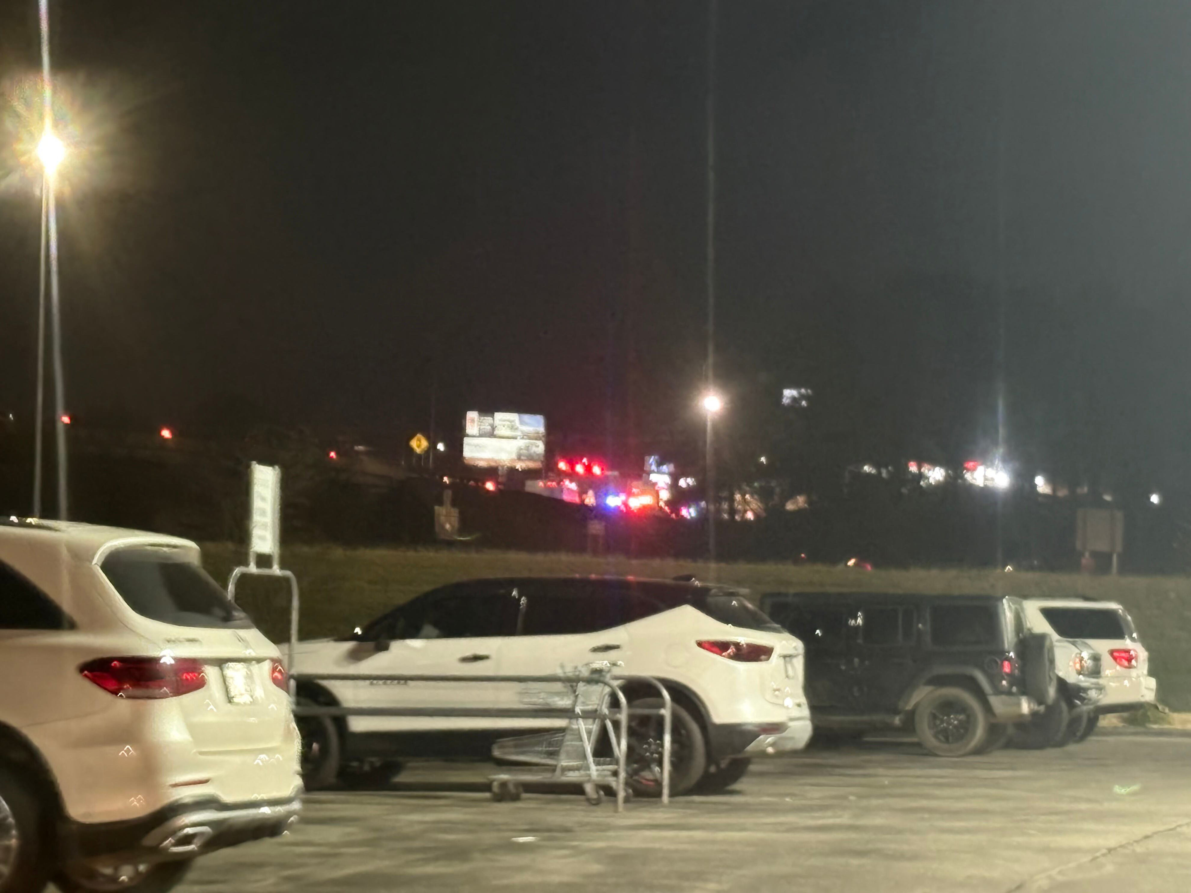 Emergency crews respond to vehicle fire