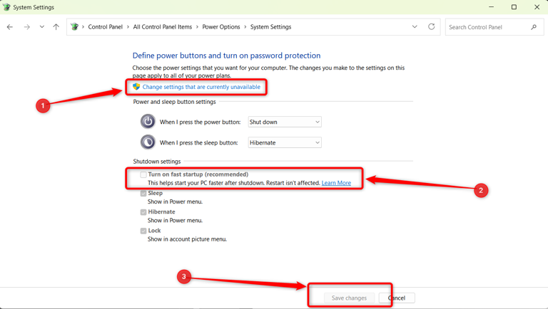 How to turn off Windows fast startup and what problems it may cause