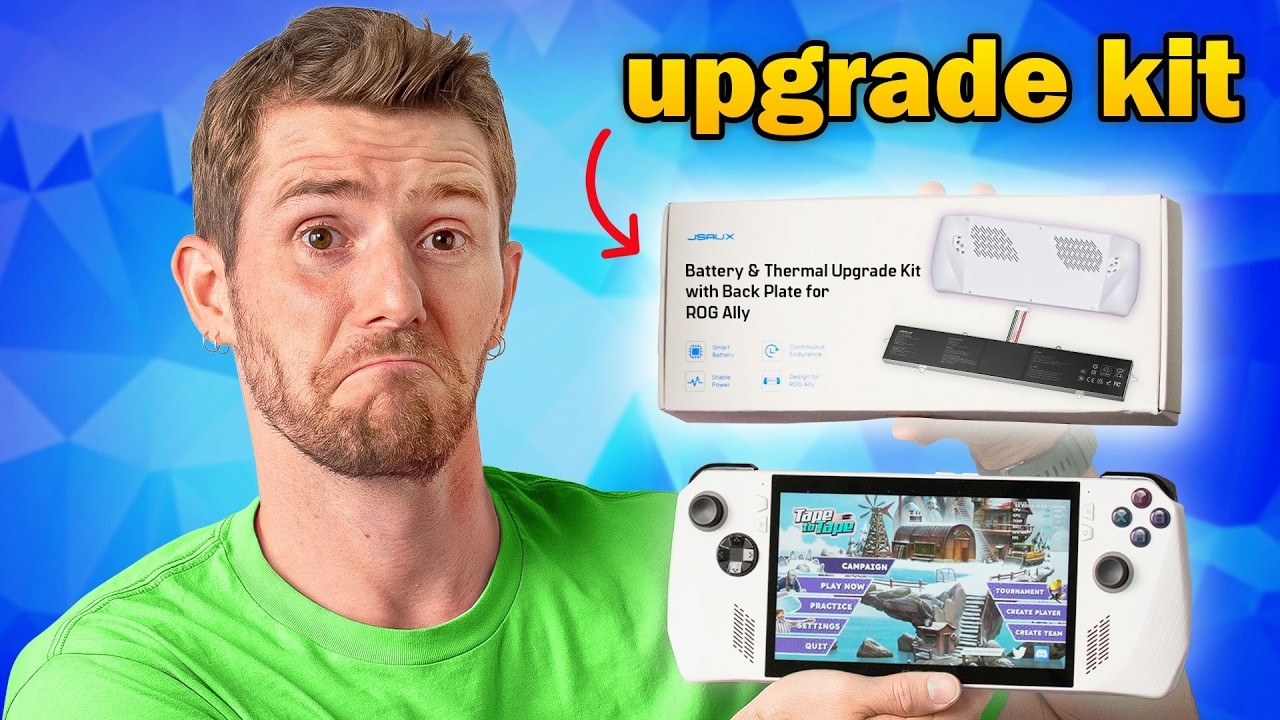 Buying a new one is stupid - JSAUX ROG Ally battery & thermal upgrade kit