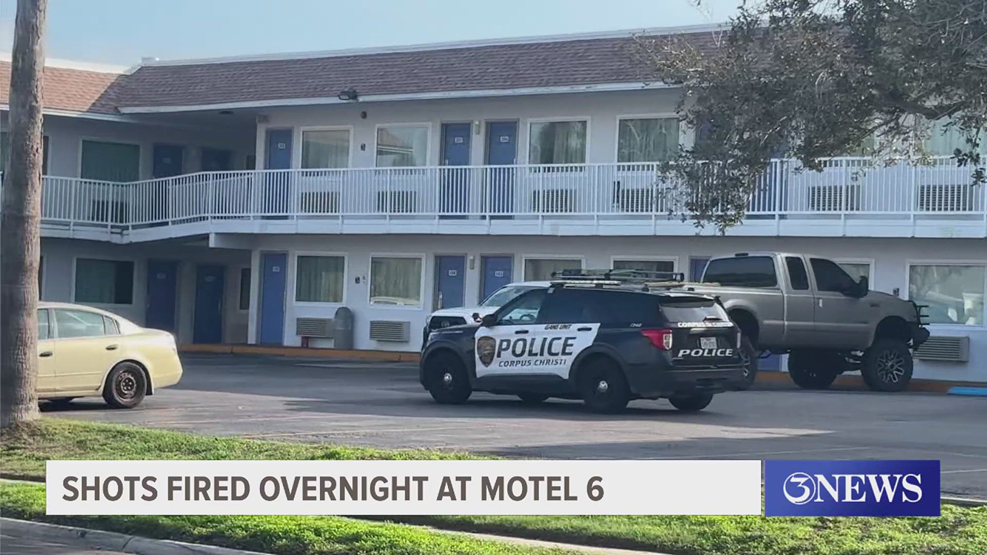 Late-night shots fired call ends with peaceful arrest at Motel 6