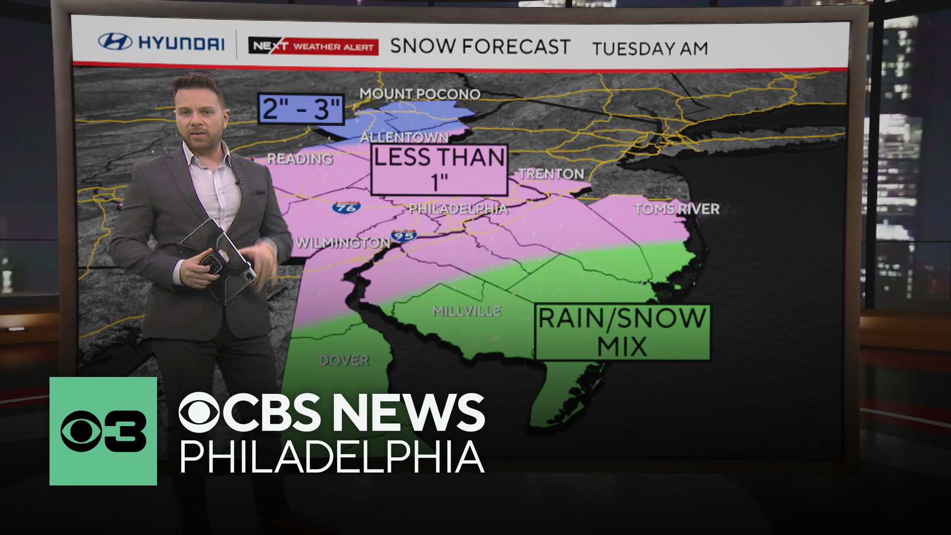 Wintry mix turning to rain Tuesday in Philadelphia area could make for ...