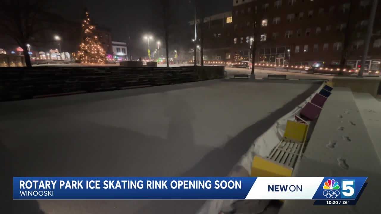 Winooski ice skating rink set to open Dec. 26 in Rotary Park