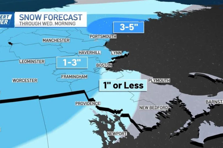 Massachusetts weather: Map shows winter storm set to blanket Boston in ...