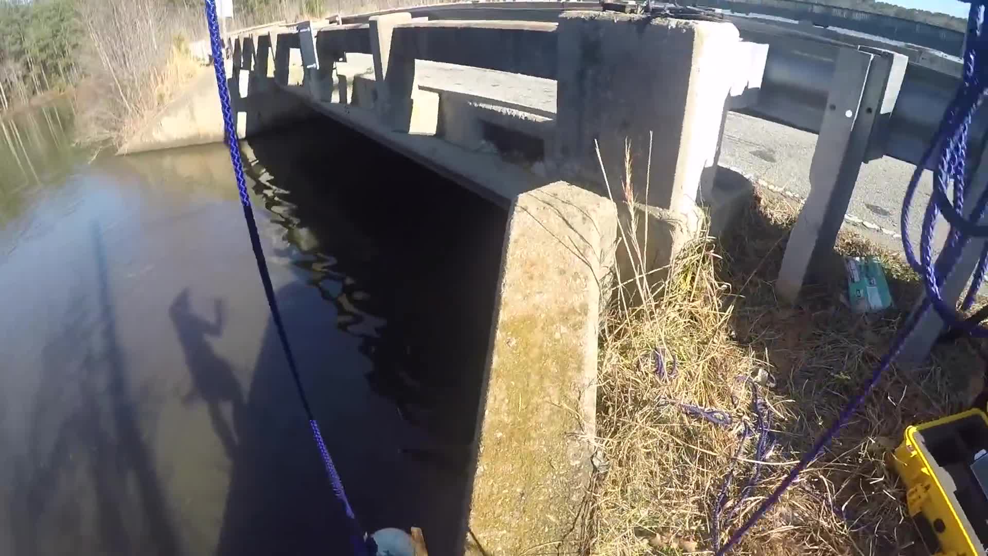 Police were called after a gun came out of the water
