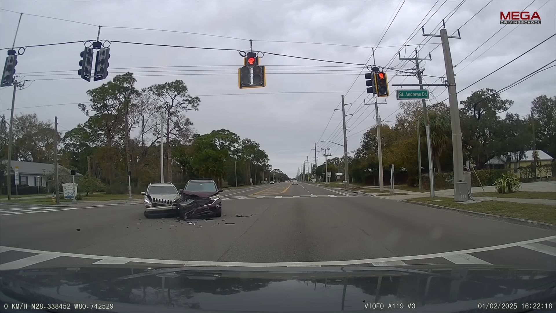 This is why you should never cross a red light