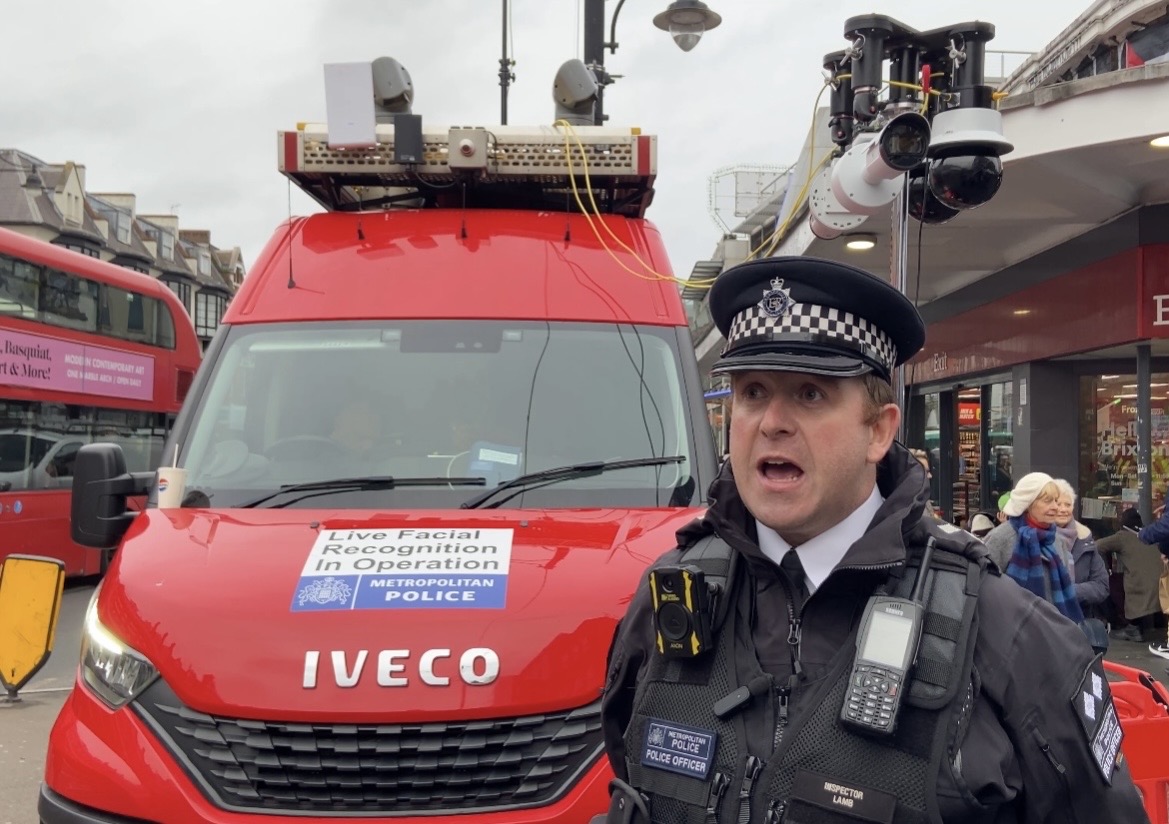 Inspector Olly Lamb said live facial recognition pilot is making London safer (Anthony France)
