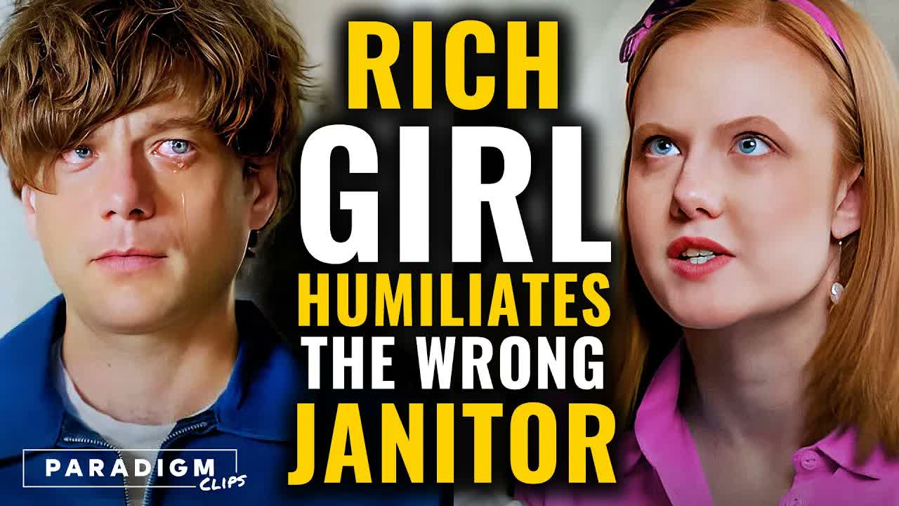 Rich girl bullies the wrong janitor