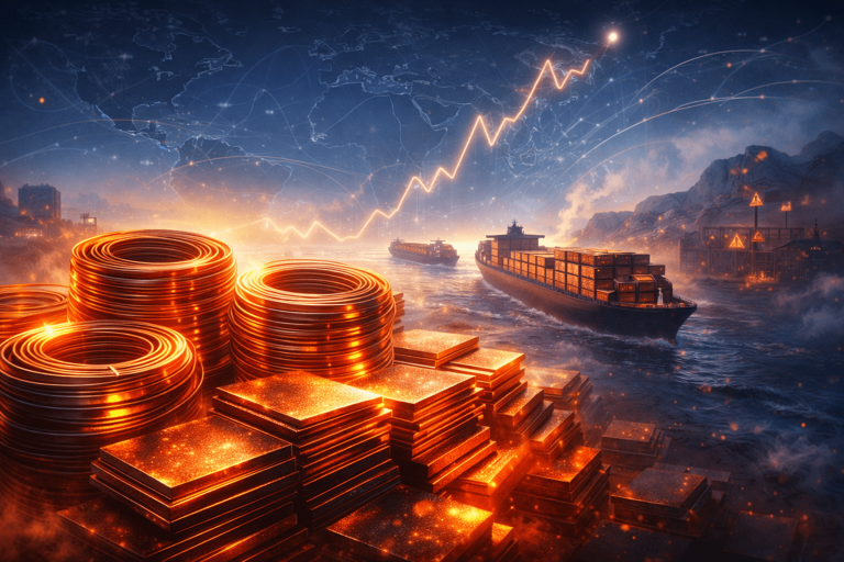 Copper price surge past $12,000 as tariffs and mine disruptions fuel rally