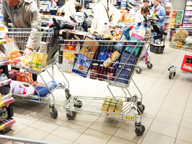 Blick in einen Kaufland-Supermarkt am 22. Dezember.