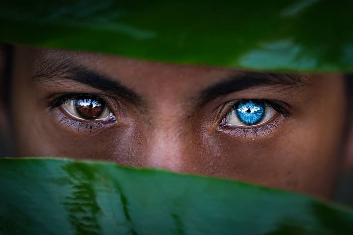 Photographer Documented An Indigenous Tribe With Strange Genetic Fluke That Causes Their Eyes To Turn Blue