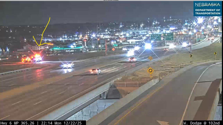 One in hospital after crash on West Dodge Road exit ramp in Omaha
