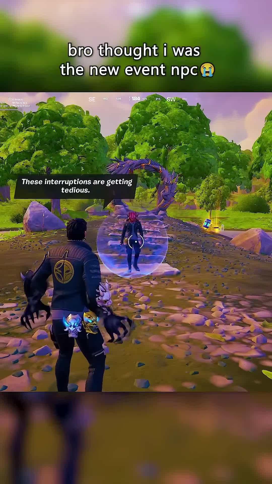 PRETENTING TO BE THE EVENT NPC