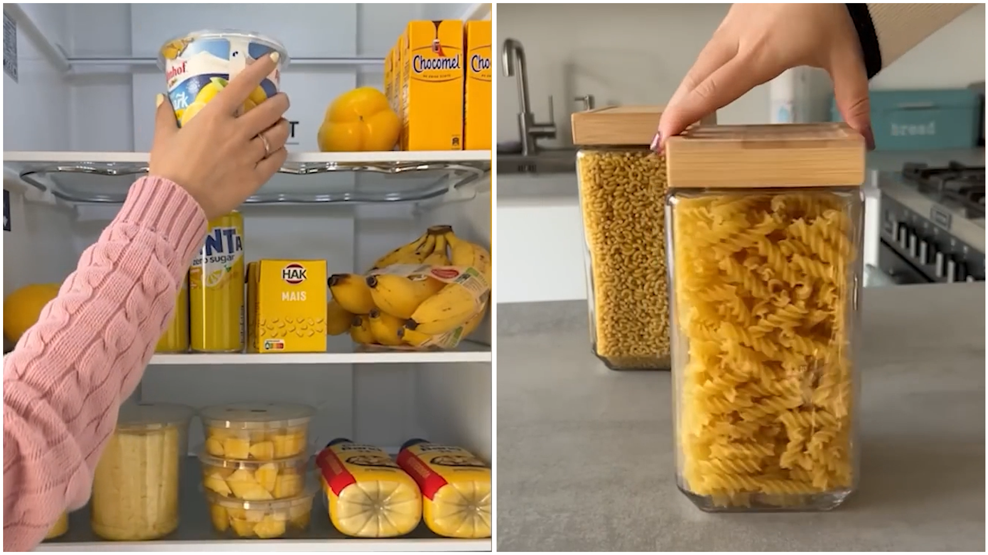 Organizing and restocking my snacks